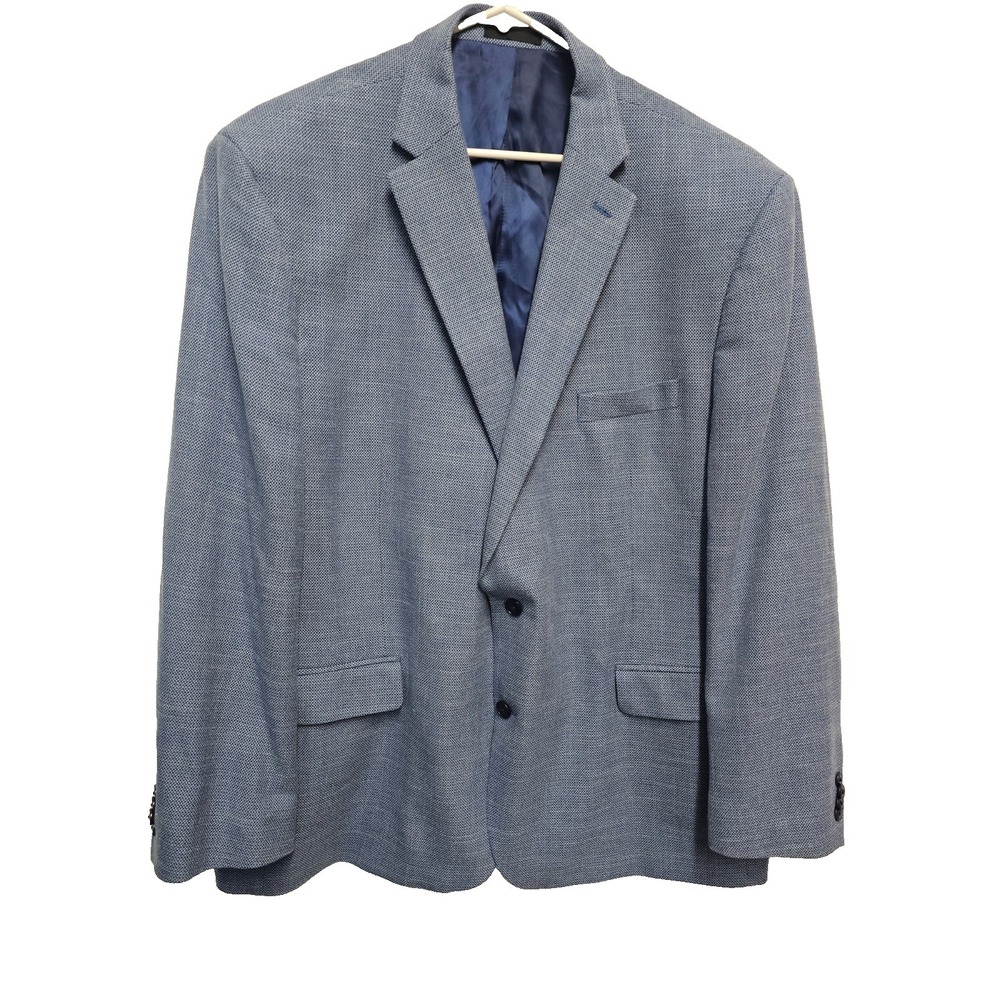 Michael Kors Mens Classic fit Sport Coat 52 R Blue single breasted pockets